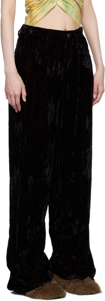 Black Velvet Dante Trousers