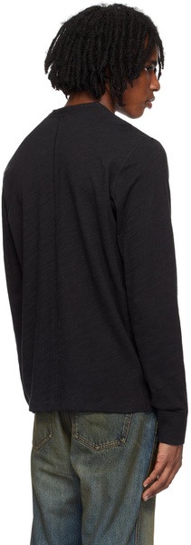 Black Classic Flame Henley