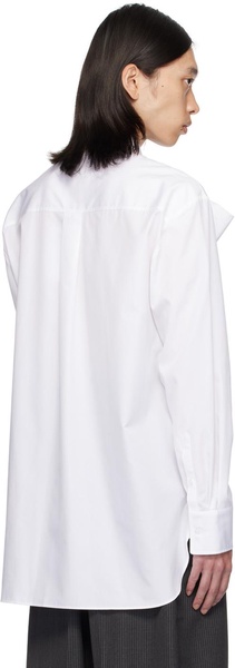 White Front Bow Easy Shirt