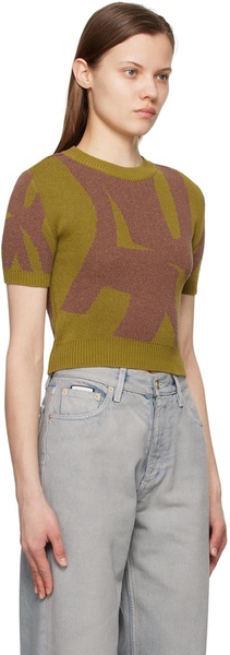 Khaki Jacquard Sweater