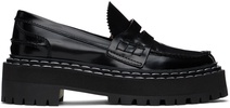 Black Lug Sole Platform Loafers