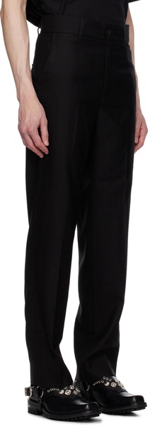 Black Paneled Trousers