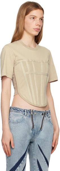 Taupe Corset T-Shirt