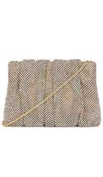 Crystal Gathered Flat Clutch