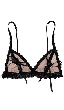 AFTER MIDNIGHT Tulle Peek-A-Boo Bra