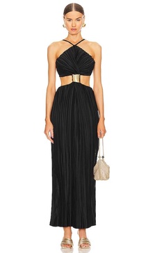 Mitra Sleeveless Halter Gown