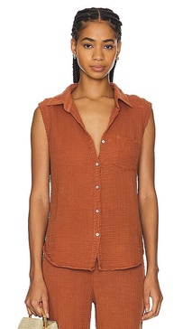 Monique Button Down Tank