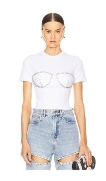 Crystal Bustier T-Shirt