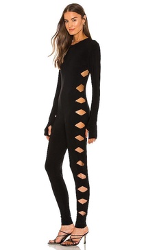 Long Sleeve Crew Neck Alligator Catsuit