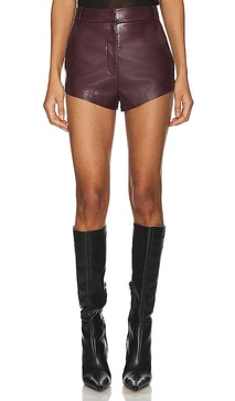 x REVOLVE Kelso Faux Leather Shorts