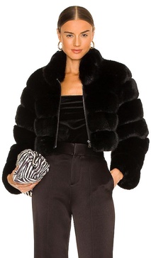 Faux Fox Fur Jacket