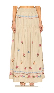 Jenna Blush Maxi Skirt