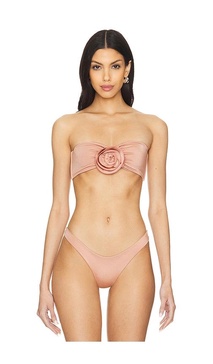 Cosette Rose Bandeau Bikini Top