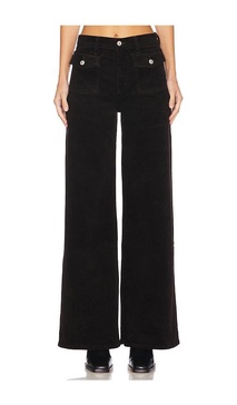 Raven Patch Pocket Wide Leg Pant