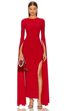 Draped jersey gown