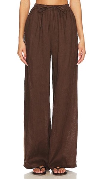 Linen Drawstring Trouser