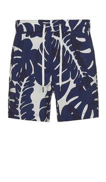 Charles 5" Oversized Leaves Swim Short