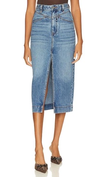 Jonah Midi Denim Skirt