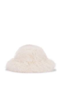 FAUX FUR RIMMED HAT