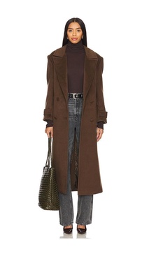 Wool Structured Belted Coat