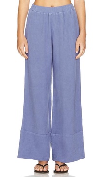 Gauze Wide Leg Pant