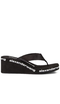 Alexander Wang Nylon Wedge Flip Flops With