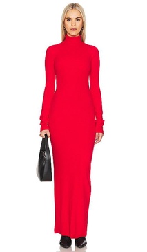 The Verona Turtleneck Maxi Dress