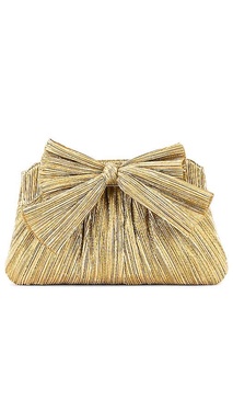 Rayne Pleated Bow Clutch