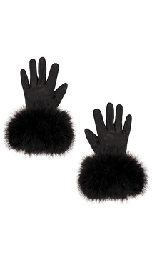 The Leather Faux Fur Glove