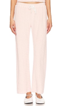 Diamond Terry Cloth Crop Pant