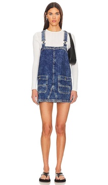 x We The Free Overall Smock Mini Dress