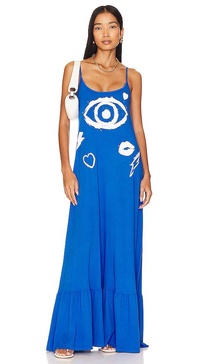 Beatrix Painted Evil Eye Dress