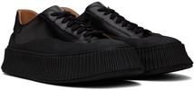 Black Calfskin Low-Top Sneakers