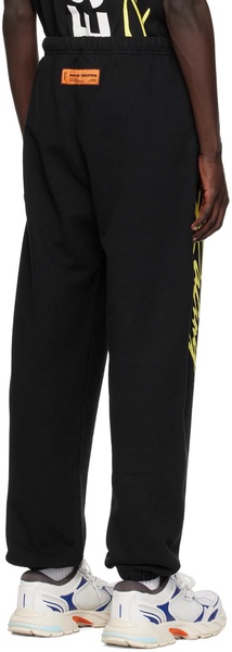 Black 'Racing' Sweatpants