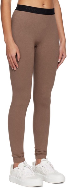 Taupe Jacquard Leggings