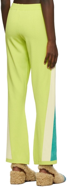 Green Contrast Track Lounge Pants