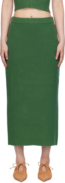 Kyara ribbed midi skirt