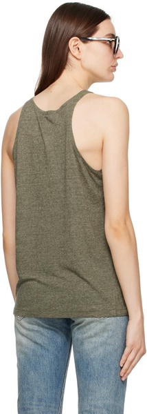 Khaki 'New York' Tank Top