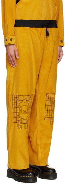 Yellow Wide-Leg Lounge Pants