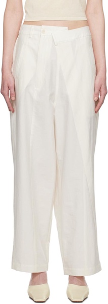 White Tapered Trousers