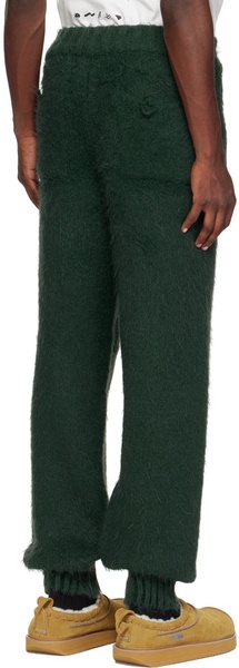 Green Embroidered Sweatpants