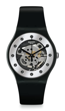 Swatch SILVER GLAM Unisex Watch (Model: SO29B109)