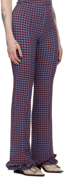 Blue & Red Check Trousers