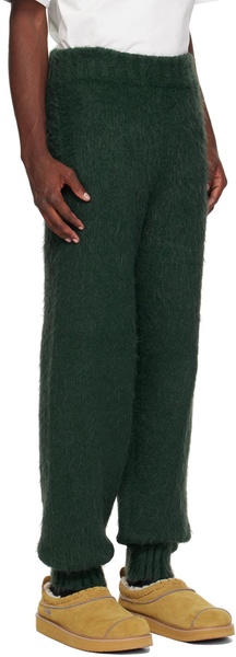 Green Embroidered Sweatpants