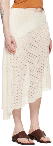 White Ischia Midi Skirt