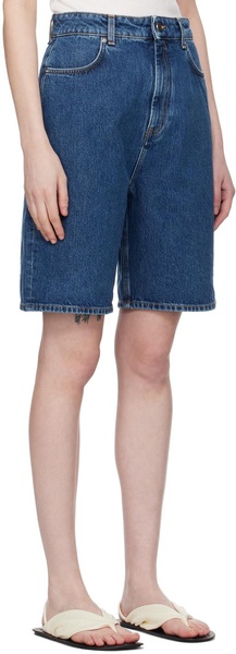 Blue Isu Denim Shorts