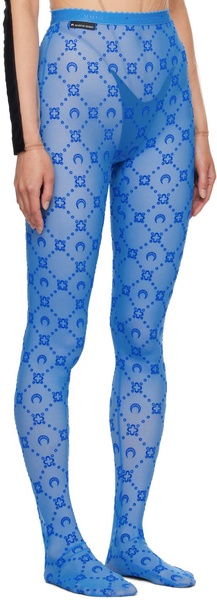 SSENSE Exclusive Blue Moonogram Tights