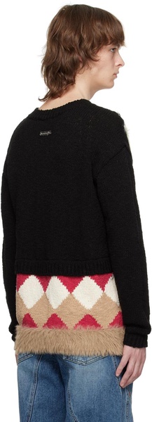 Black Argyle Sweater