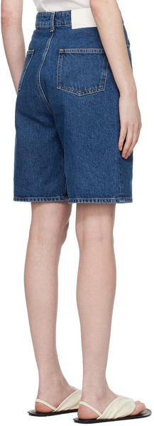 Blue Isu Denim Shorts