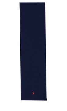 Polo Ralph Lauren Pony Embroidered Ribbed-Knit Scarf